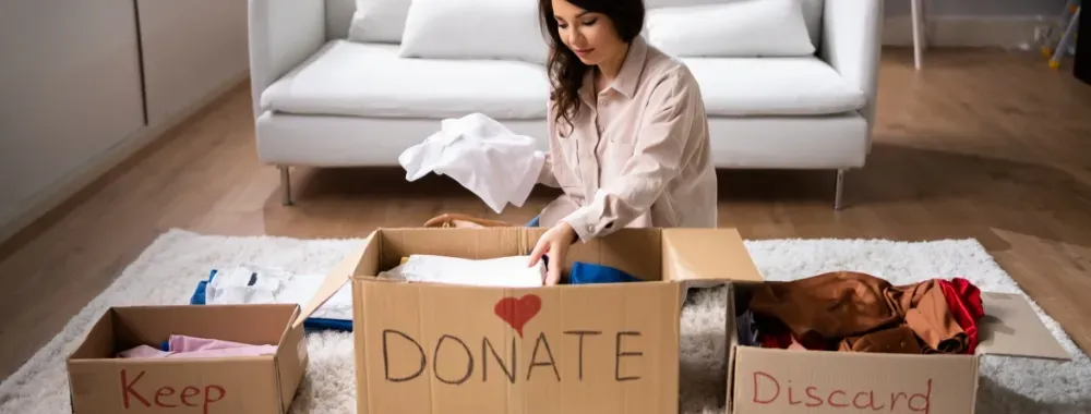 women and boxes